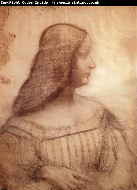 LEONARDO da Vinci Portrat of Isabella d-Este